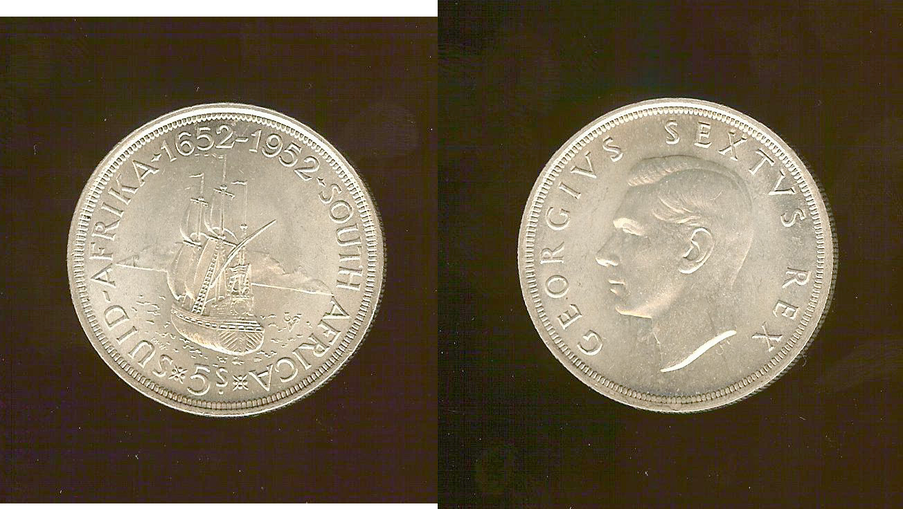 AFRIQUE DU SUD 5 Shillings 1952 SPL+